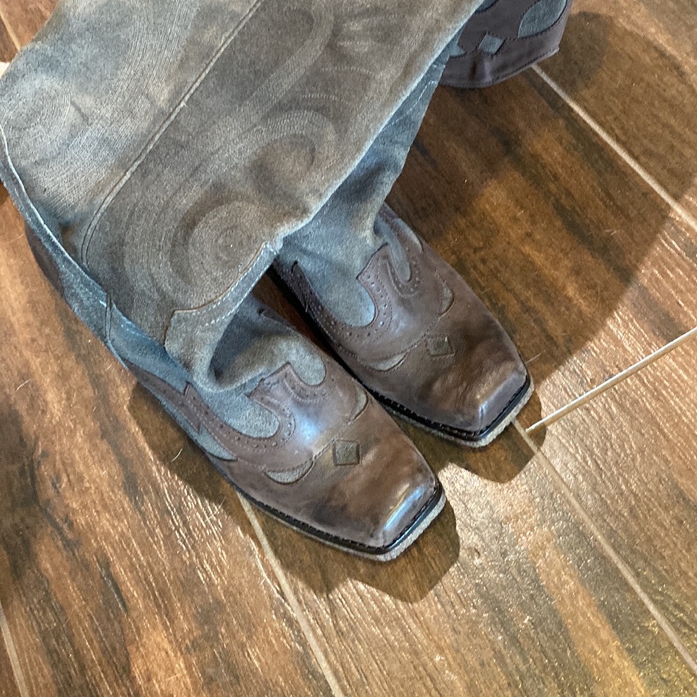 8.5 LISA FOR D PLINER Knee hi cowgirl boots - Picture 6 of 8